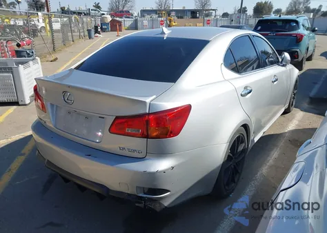 2007 Lexus Is 250 z USA, uszkodzony, nr VIN JTHBK262572057329